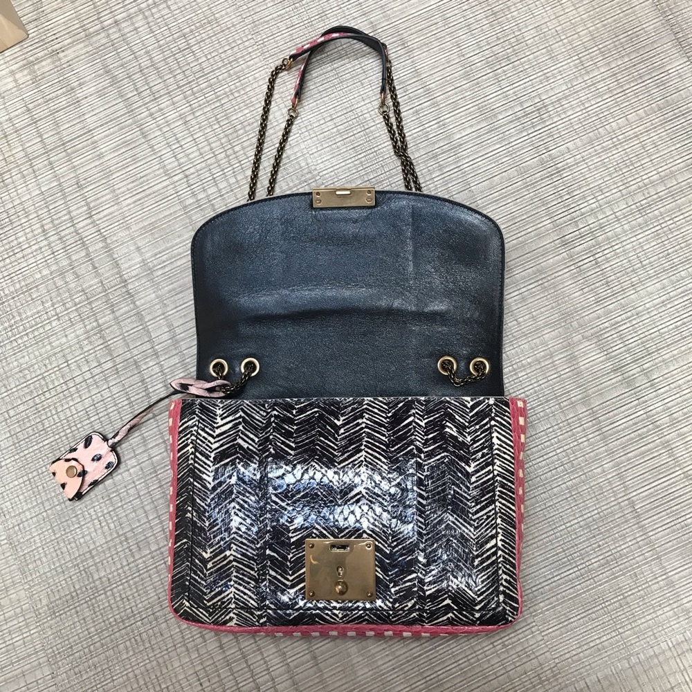 Marc Jacobs | Mini Polly | Snakeskin Pink/Black/Multi Bag - Picture 5 of 9